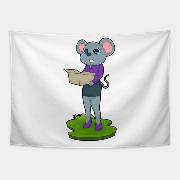 Mouse Secretary Box Tapestry by Markus Schnabel