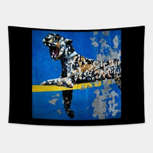 Banksy Bronx Zoo Leopard Graffiti Tapestry