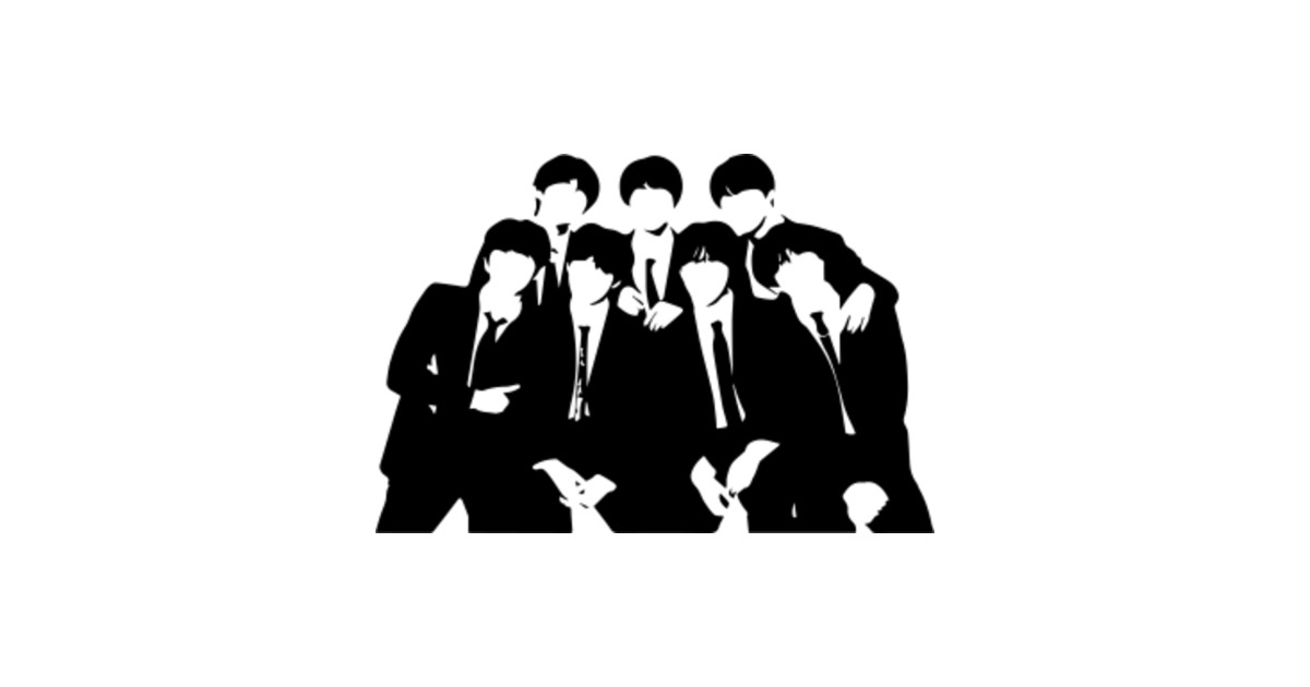 BTS Silhouette Bts Bangtan Boys TeePublic