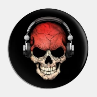 Dark Skull Deejay with Indonesian Flag Pin