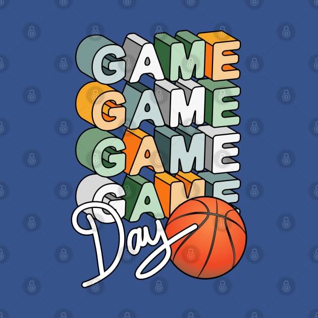 Game Day Basketball Art by Designoholic