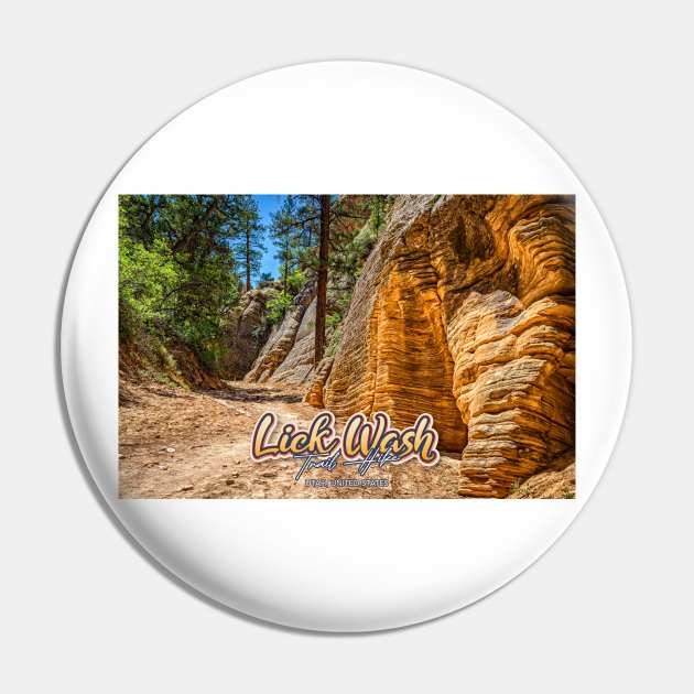 Lick Wash Trail Hike Pin by Gestalt Imagery