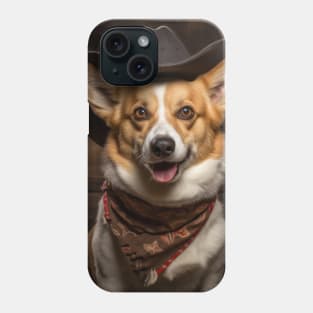 Cowboy Dog - Pembroke Welsh Corgi Phone Case