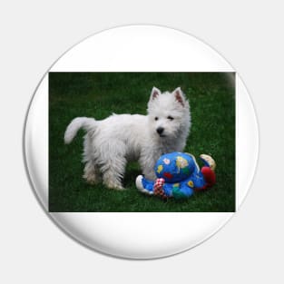 Westie puppy Pin