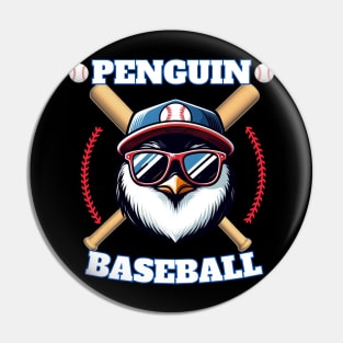 penguin baseball Pin