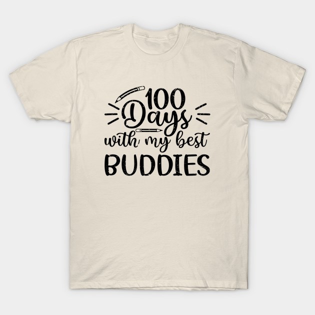 Discover 100 Days with my Best Buddies - Gift for Kids - 100 Days Of School For Boys - T-Shirt