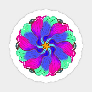 Watercolor Flowers Magnet