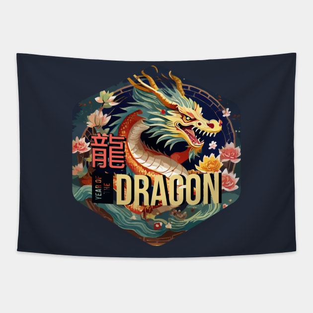 Year of the Dragon Tapestry by MandaTshirt