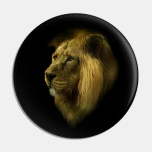 Lion portrait Pin