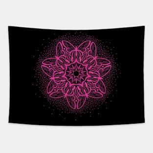 Symmetric Butterflies - Mandala Design Pk Tapestry