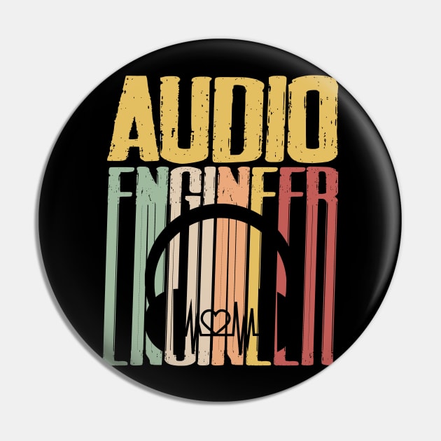 Sound Engineer Gifts | Audio Engineer Audio Guy Pin by sharonart77