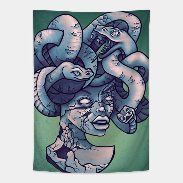 Breakable Medusa Tapestry by Lio Does Things