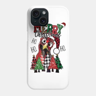 HO HO HO Merry Christmas Chicken lover, Farmer Xmas Tree Phone Case