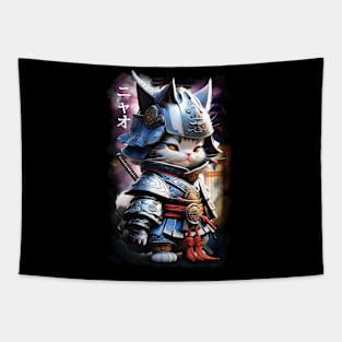 Samurai Cat 01 Tapestry