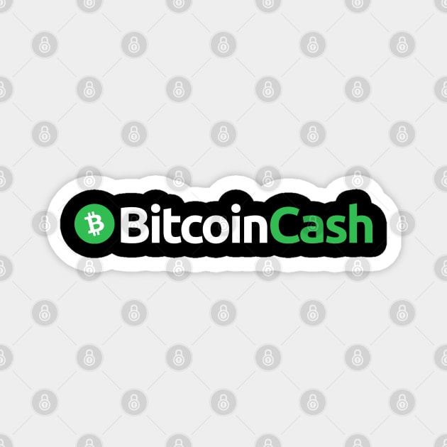 Bitcoin cash Crypto Bitcoincash BCH Token BHC Cryptocurrency coin Token Magnet by JayD World