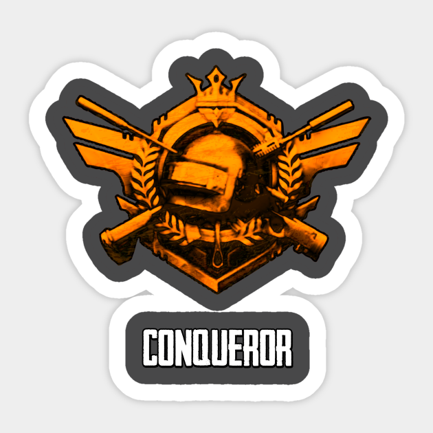 Pubg Conqueror Pubg Sticker Teepublic