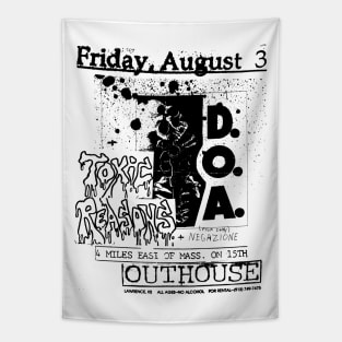 D.O.A. / Toxic Reasons Punk Flyer Tapestry