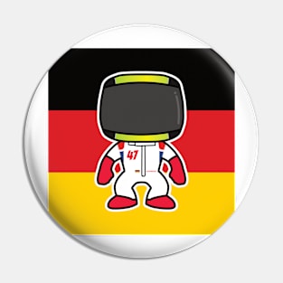 Mick Schumacher Custom Bobblehead - 2022 Season Flag Edition Pin