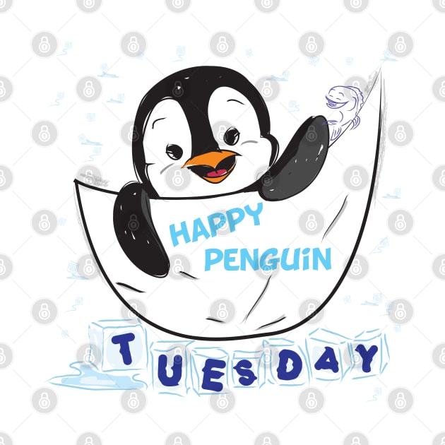 Happy Penguin - Wear it on every Tuesday by fraga-ro