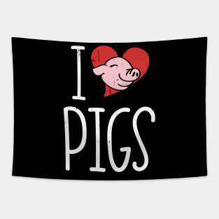 I love pigs Tapestry