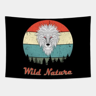 Wild Nature Lion Abstract Sunset Tapestry