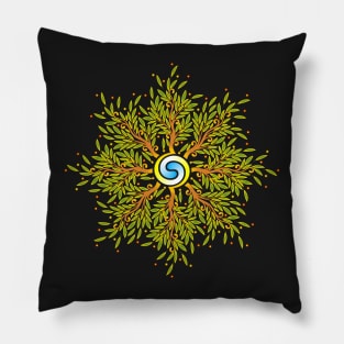 Whirlpool of life | Psychedelic art Pillow