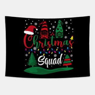 Christmas Squad Funny Shirt, Team Santa And Gnome Group Family Matching Christmas T-Shirt Tapestry