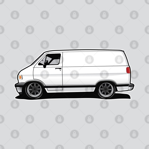 1994 White Dodge Van by RBDesigns