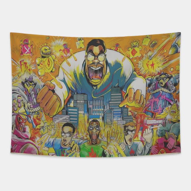 Retro Massive 90s Tapestry by PrettyFunny Women