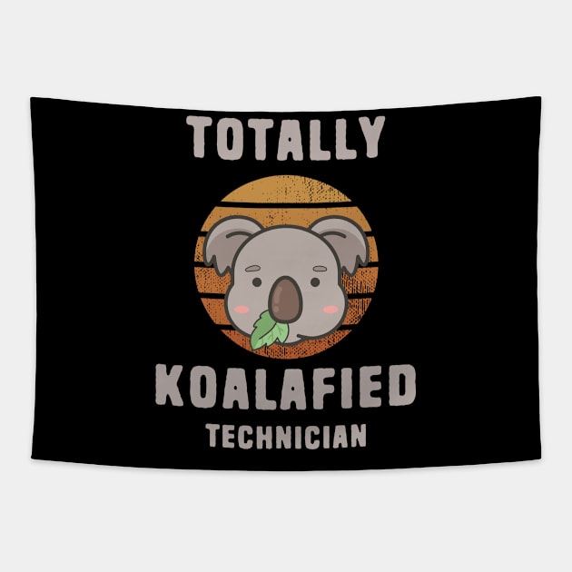 Koalafied Technician Tapestry by Shirts That Bangs