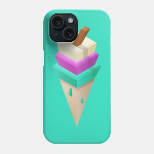 Isometric Ice Cream Phone Case