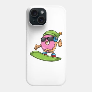 Donut at Snowboarding with a Snowboard & Bobble Phone Case