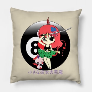 Kawaii/Cute Chibi Anime Demon Girl & Cat Pillow