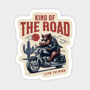 King of the world - motorcycle Magnet