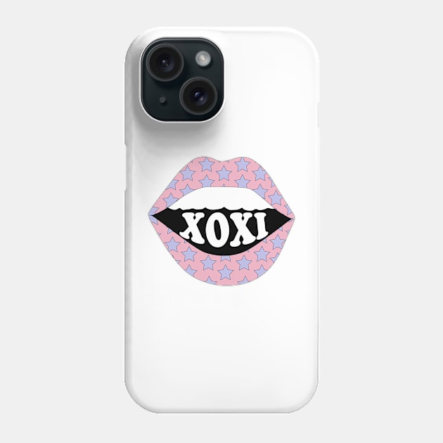 XOXI Pink Lips Phone Case by sydneyurban