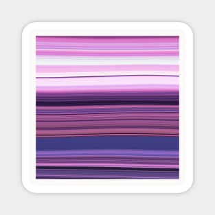 Pink and Purple Stripe Pattern Magnet