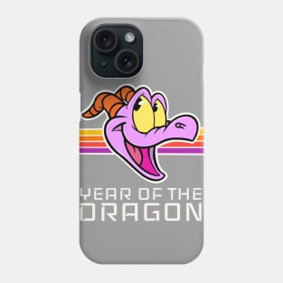 Year of the dragon Happy little purple dragon of imagination Phone Case