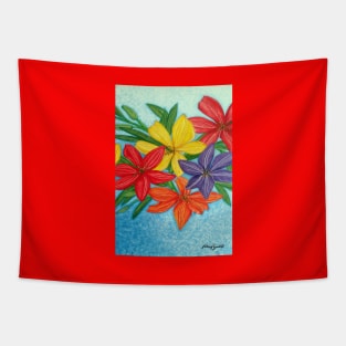 Colourful Liliums Tapestry