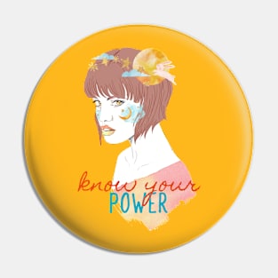 Know your power always Pin