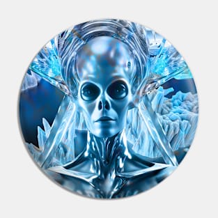 Ice Alien Pin