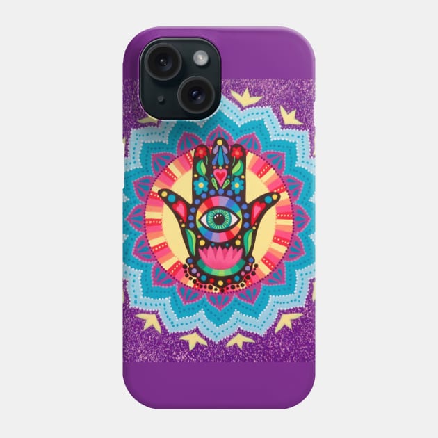 Lucky Hand of Fatima Phone Case by SoozieWray