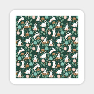 Woodland Bunnies Magnet