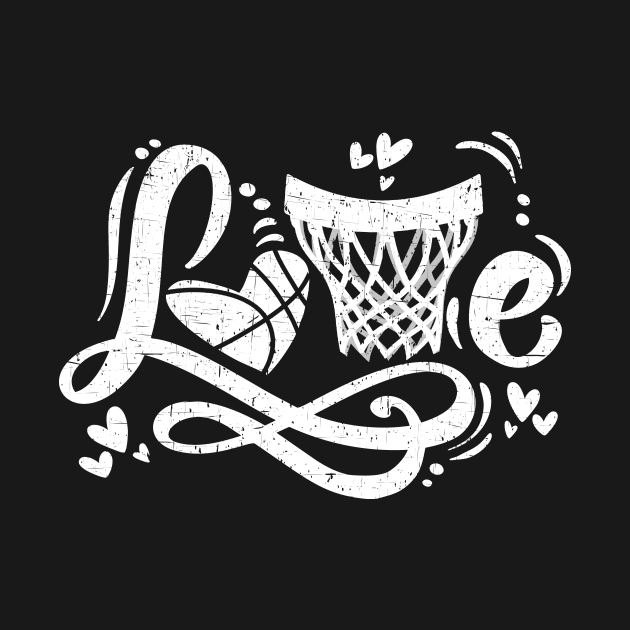 Love Basketball Player Court Ball T-Shirt Gifts For Basketball Lovers Men And Women by paynegabriel