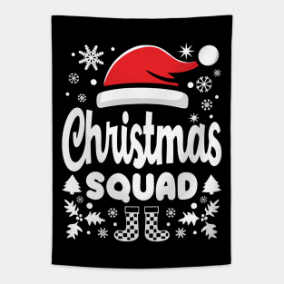 Santa Hat Christmas Squad Tapestry