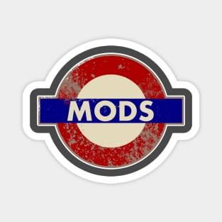 MODS METRO SIGN Magnet