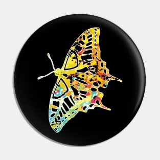 Cool butterfly colored t-shirt Pin