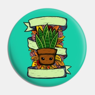 Cute Snake Plant Illustration Pin