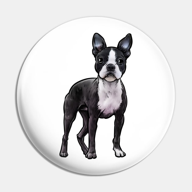 Boston Terrier Dog Pin by whyitsme