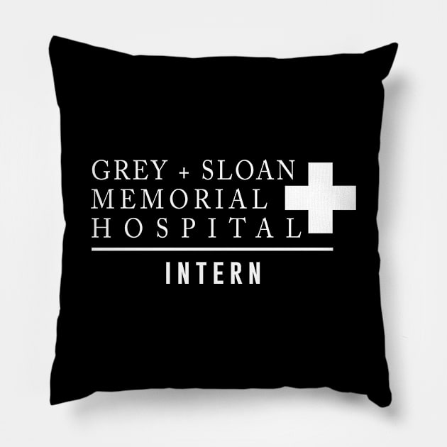 Grey Sloan Memorial Hospital Intern Pillow by sewwani