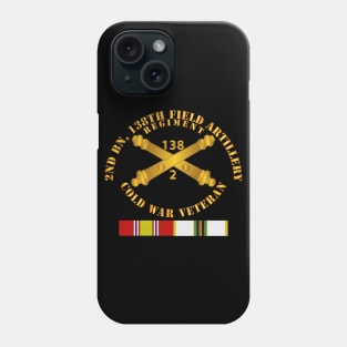 2nd Bn - 138th Artillery Regiment w Branch - Vet w COLD SVC Phone Case